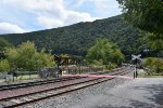 Looking south along the former CNJ tracks from Jim Thorpe Station toward Lehighton 